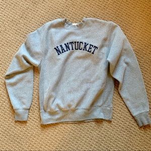 Oversized Gray Nantucket Sweatshirt